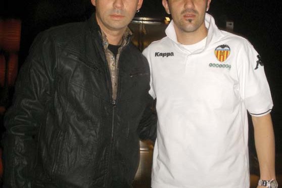 David Villa junto a Juan Salas psicólogo de Ela Principado
