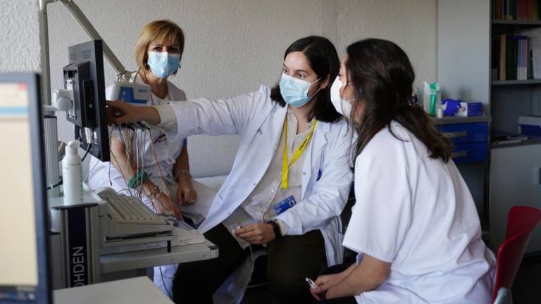 Maxi Santa Marina, María Dolores Calabria y Karen López