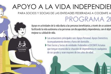 Programa de Apoyo a la Vida Independiente de COCEMFE Asturias