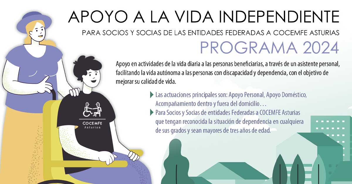 Programa de Apoyo a la Vida Independiente de COCEMFE Asturias