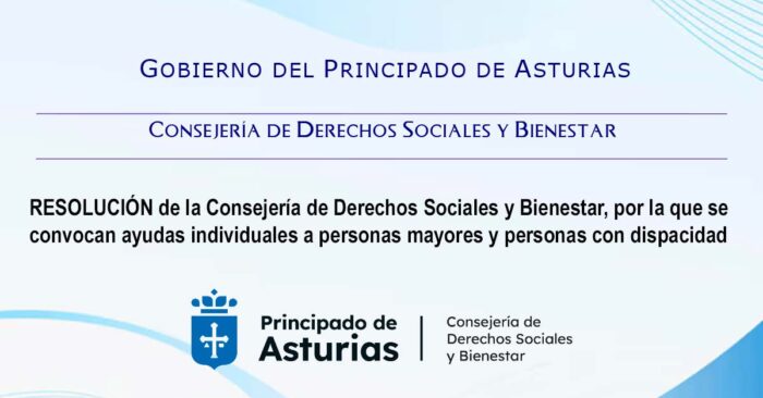 Ayudas individuales a personas mayores y con discapacidad