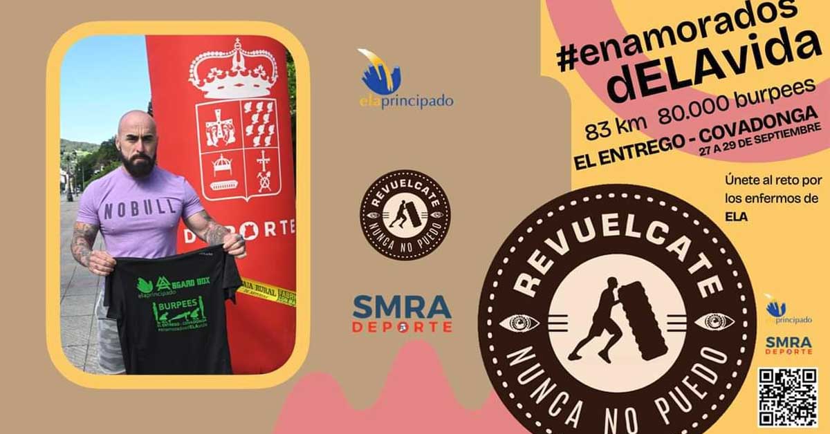 Fran Linares burpees por la ELA