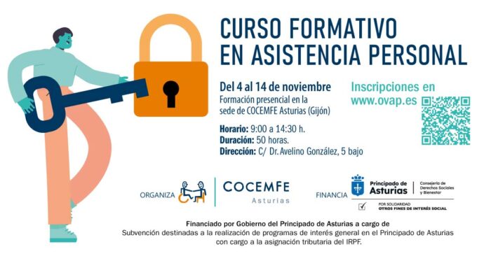 Cursos Asistente Personal COCEMFE Asturias