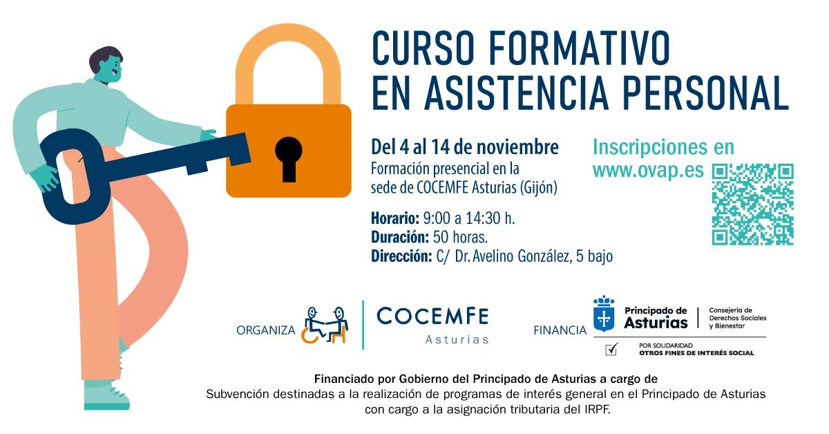 Cursos Asistente Personal COCEMFE Asturias