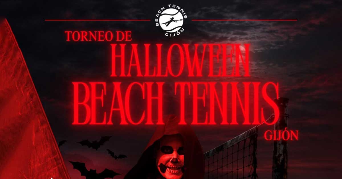 Halloween_BeachTenis cartel torneo tenis benéfico